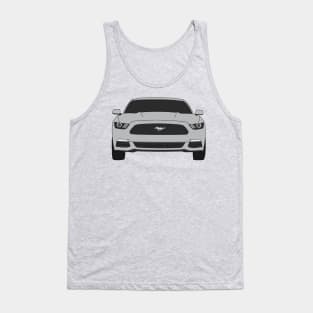 Ford Mustang Front End Ingot Silver Tank Top